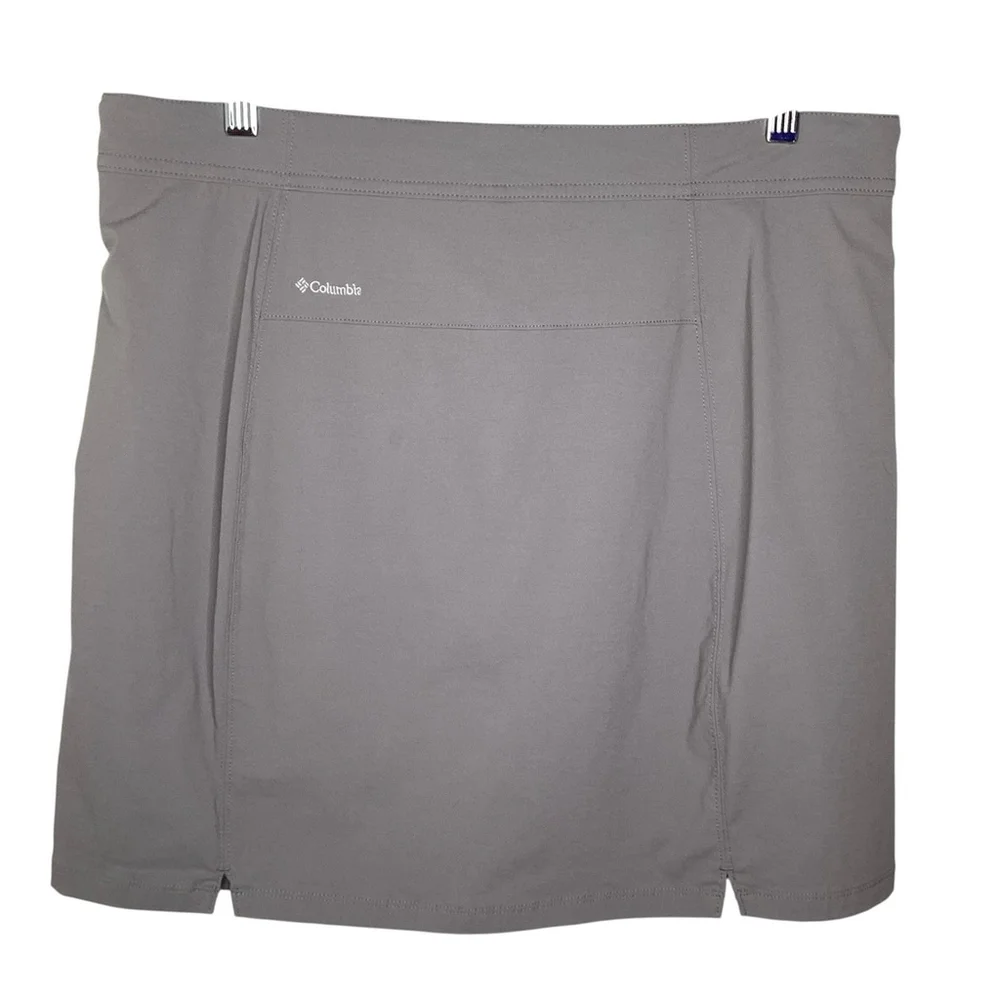 Columbia‎ Just Right Skort Sz 12 Tan Omni Shield Tennis Pickleball Outdoors EUC